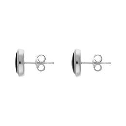 Sterling Silver Whitby Jet 6mm Round Stud Earrings E1899_2