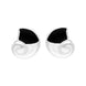Sterling Silver Whitby Jet Ammonite Shaped Stud Earrings E1226