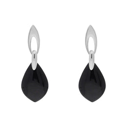 sterling-silver-Whitby-jet-flat-pear-shaped-drop-Earrings-E2563