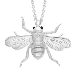 Sterling Silver Whitby Large Bee Necklace P3707