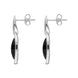Sterling Silver Whitby Jet Marquise Open Edge Drop Earrings E1560_2
