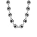 Sterling Silver Whitby Jet Openwork Necklace D 50.8GR