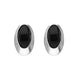 Sterling Silver Whitby Jet Oval Offset Stud Earrings E1659