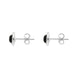 Sterling Silver Whitby Jet Round Stud Earrings, E987_2.