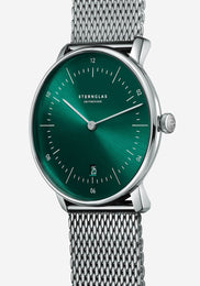 Sternglas Naos Sunburst Green Watch