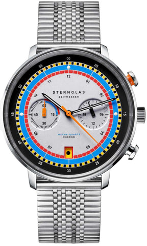 Sternglas Watch Hamburg Chrono Regatta White S01-HC36-ME08
