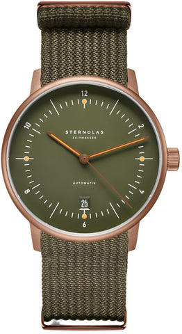 Sternglas Watch Naos Automatik Dark Green Bronze SO2-NA35-F105