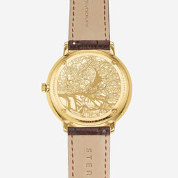 Sternglas Hamburg Dark Blue Gold Watch