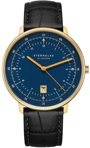 Sternglas Hamburg Dark Blue Gold Watch S01-HH07-HE03