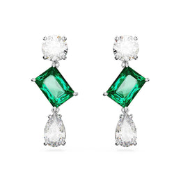 Swarovski Mesmera Rhodium Plated Crystal Drop Earrings D