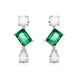 Swarovski Mesmera Rhodium Plated Crystal Drop Earrings D
