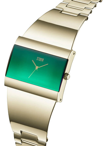 Storm Starletti Gold Lazer Green Watch