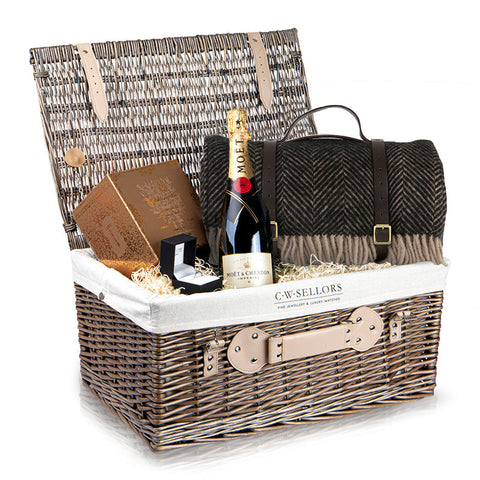 The Champagne Chocolate Proposal Picnic Hamper