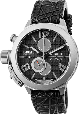 U-Boat Watch Classico 45 Titanium Chronograph Tungsten Black Limited Edition 3004