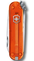 Victorinox Small Pocket Knife Classic SD Transparent Fire Opal