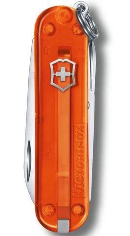 Victorinox Small Pocket Knife Classic SD Transparent Fire Opal