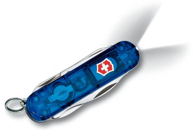 Victorinox Small Pocket Knife Midnight Manager Blue Transparent
