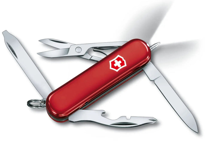 Victorinox Small Pocket Knife Midnight Manager Red 6366