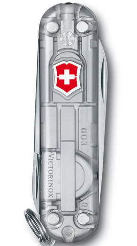 Victorinox Small Pocket Knife Signature Lite Silver Transparent