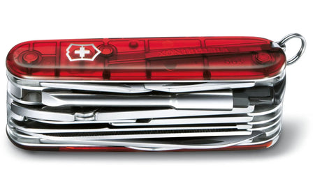 Victorinox Medium Pocket Knife Cybertool 41 Red Transparent