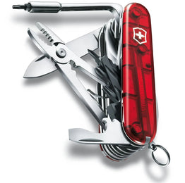Victorinox Medium Pocket Knife Cybertool 41 Red Transparent