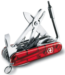 Victorinox Medium Pocket Knife Cybertool 41 Red Transparent