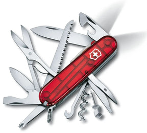 Victorinox Medium Pocket Knife Huntsman Lite Red Transparent 17915T