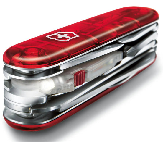 Victorinox Medium Pocket Knife Huntsman Lite Red Transparent