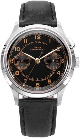 Vulcain Watch Monopusher Heritage Black 650167A08.BAC201