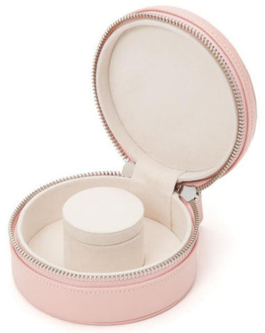 WOLF Jewellery Case Sophia Mini Zip Rose Quartz
