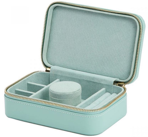 WOLF Jewellery Case Sophia Zip Case Jade