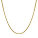 Yellow Gold Plated Sterling Silver 18 Inch Rounded Box Chain SC973_18