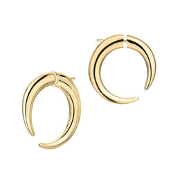 Shaun Leane Talon 18ct Yellow Gold Plated Sterling Silver Large Hoop Earrings D