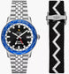 Zodiac Watch Rowing Blazers Super Sea Wolf GMT World Time ZO9414