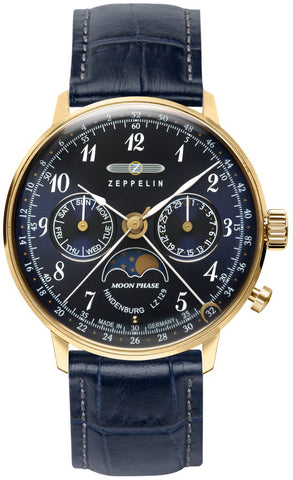Zeppelin Watch LZ 129 Hindenburg Moonphase Ladies 70392