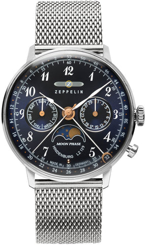 Zeppelin Watch LZ 129 Hindenburg Moonphase Ladies 7037M3