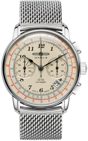 Zeppelin LZ 126 Los Angeles Quartz Chronograph Watch 7614M5