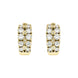 00077429 18ct Yellow Gold Diamond 17 Stone Hoop Earrings, PJW-060