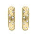  00077433 C W Sellors 18ct Yellow Gold Diamond Hoop Earrings, PJW-064