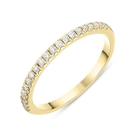 00177631 18ct Yellow Gold 0.20ct Diamond Wedding Ring FEU-2213