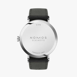 Nomos Glashutte Tangente Neomatik 39 Blue Gold Steel Back Watch