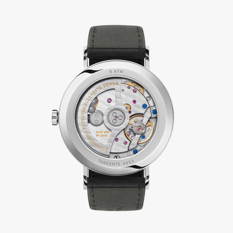 Nomos Glashutte Tangente Neomatik 39 Blue Gold Sapphire Crystal Watch