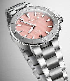 Oris Aquis Date Blush Pink