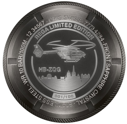 Oris Watch Big Crown ProPilot Rega Fleet Airbus Helicopters H145 HB-ZQG Limited Edition