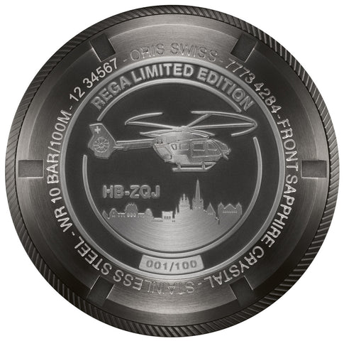 Oris Watch Big Crown ProPilot Rega Fleet Airbus Helicopters H145 HB-ZQJ Limited Edition