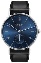 Nomos Glashutte Watch Tangente Neomatik 39 Blue Gold Sapphire Crystal 191.