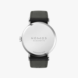 Nomos Glashutte Tangente Neomatik Blue Gold Steel Back Watch