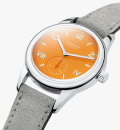 Nomos Glashutte Club Campus Future Orange Steel Back Watch