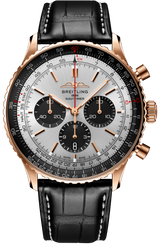 Breitling Watch Navitimer B01 Chronograph 46 18k Black Croc Folding Clasp RB0137241G1P1