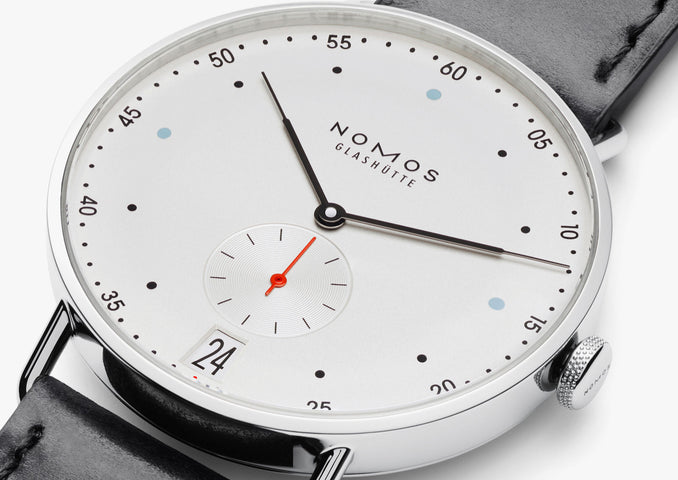 Nomos Glashutte Watch Metro 38 Datum Sapphire Crystal